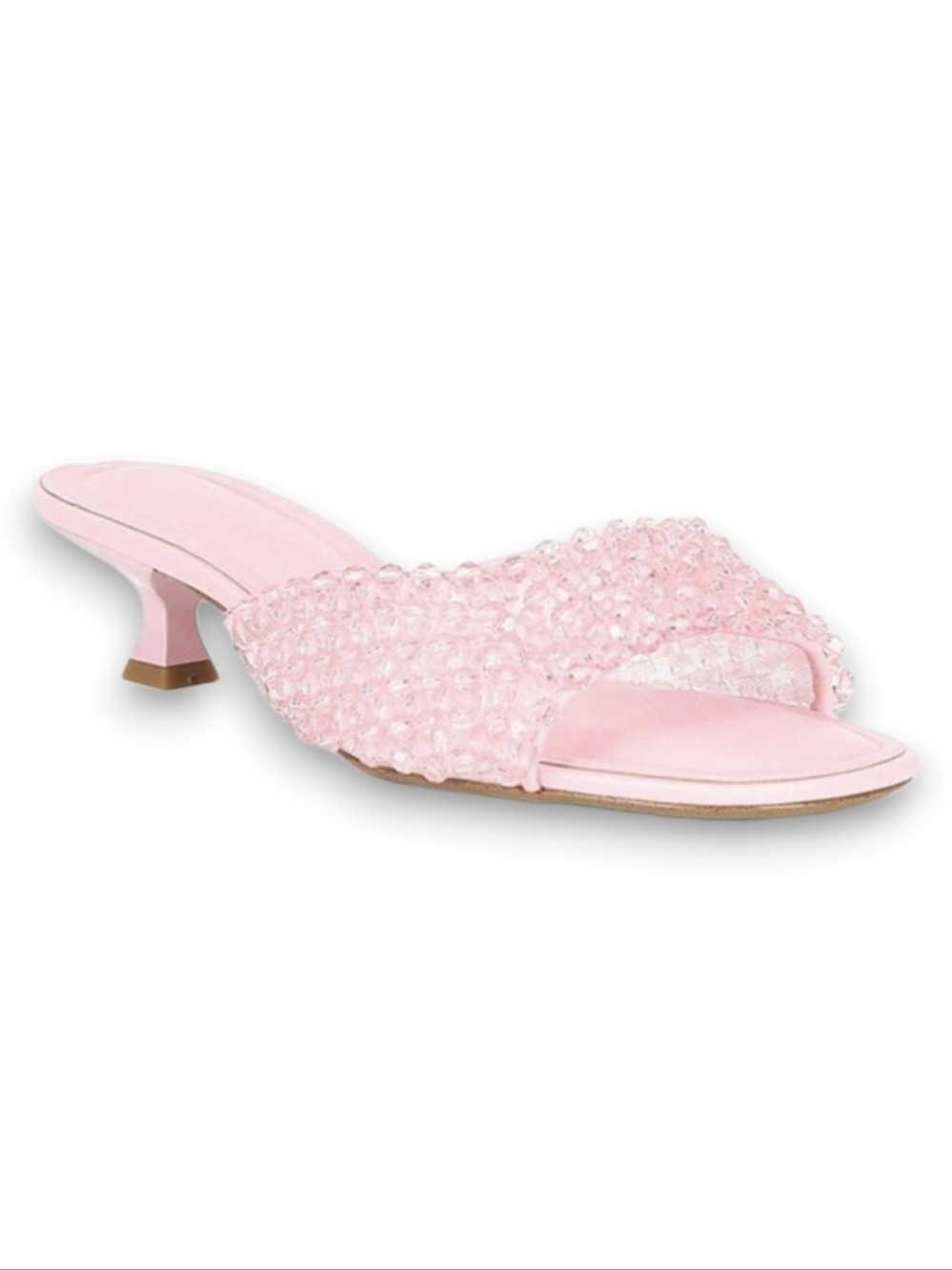Gianni Bini Pink Billeena Beaded Dress Slide Sandals Size 8 - Picture 3 of 10